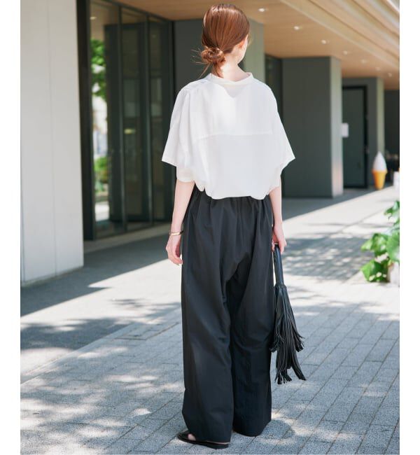 SLOBE IENA「《WEB限定/追加》ピンタックスピンドルブラウス」|シャツ・ブラウス|