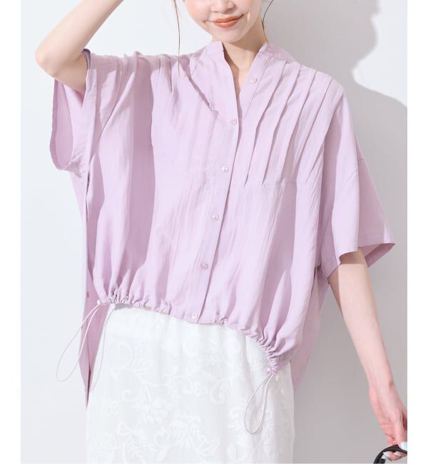 SLOBE IENA「《WEB限定/追加》ピンタックスピンドルブラウス」|シャツ・ブラウス|