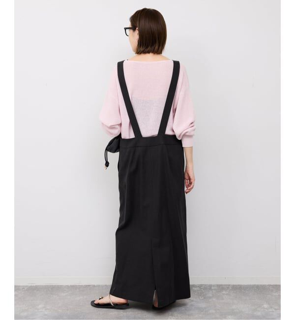 SLOBE IENA「《WEB限定/追加予約》アイラインフロントジップジャンパースカート」|ワンピース|