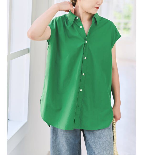 Spick and Span「バックギャザーフレンチスリーブシャツ」|シャツ・ブラウス|