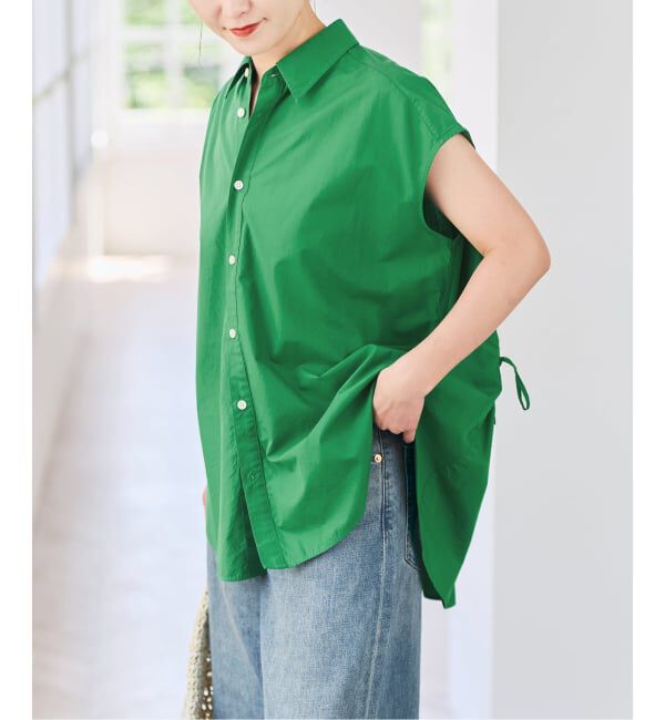 Spick and Span「バックギャザーフレンチスリーブシャツ」|シャツ・ブラウス|