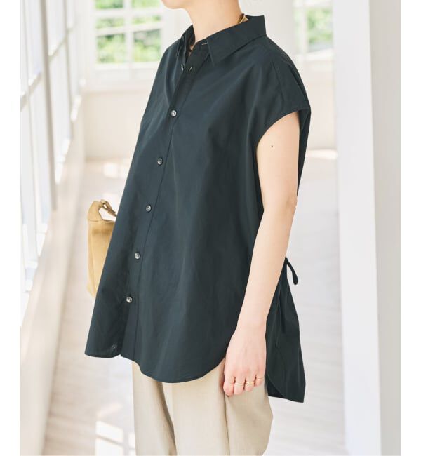 Spick and Span「バックギャザーフレンチスリーブシャツ」|シャツ・ブラウス|