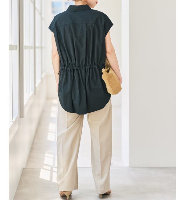 Spick and Span「バックギャザーフレンチスリーブシャツ」|シャツ・ブラウス|