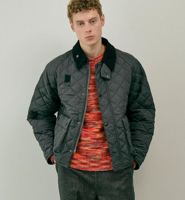  「Barbour |〈別注〉BLYTH キルティングジャケット MEN」|ブルゾン・スタジャン|GREY