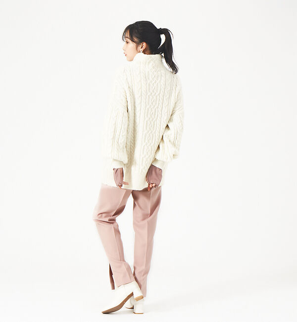 Rouge vif「パウダリーストレッチスリットパンツ」|その他|