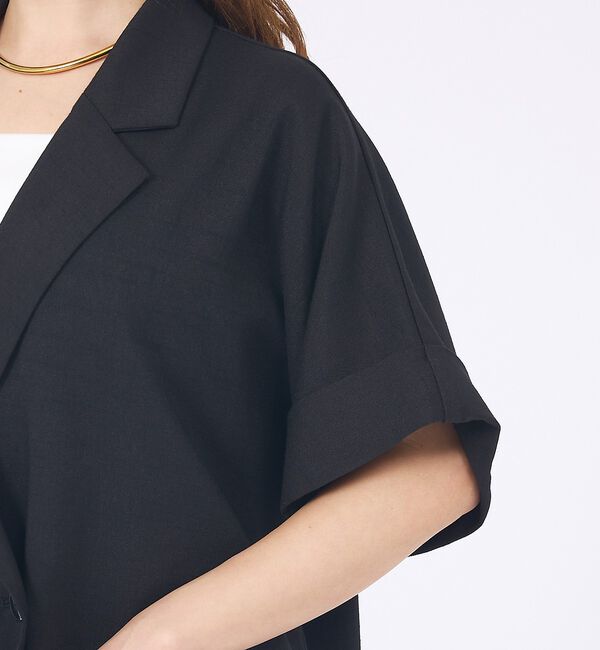 abahouse mavie「【再入荷】ハーフスリーブジャケット」|テーラードジャケット|