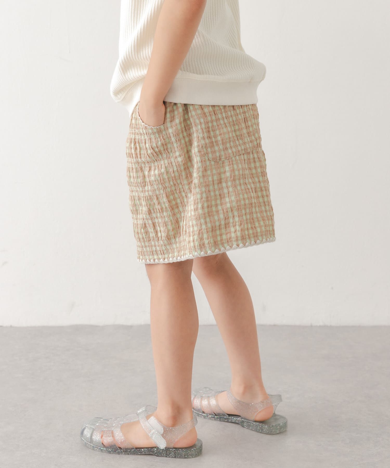 URBAN RESEARCH DOORS「『150サイズあり』チェックキュロット(KIDS)」|その他|