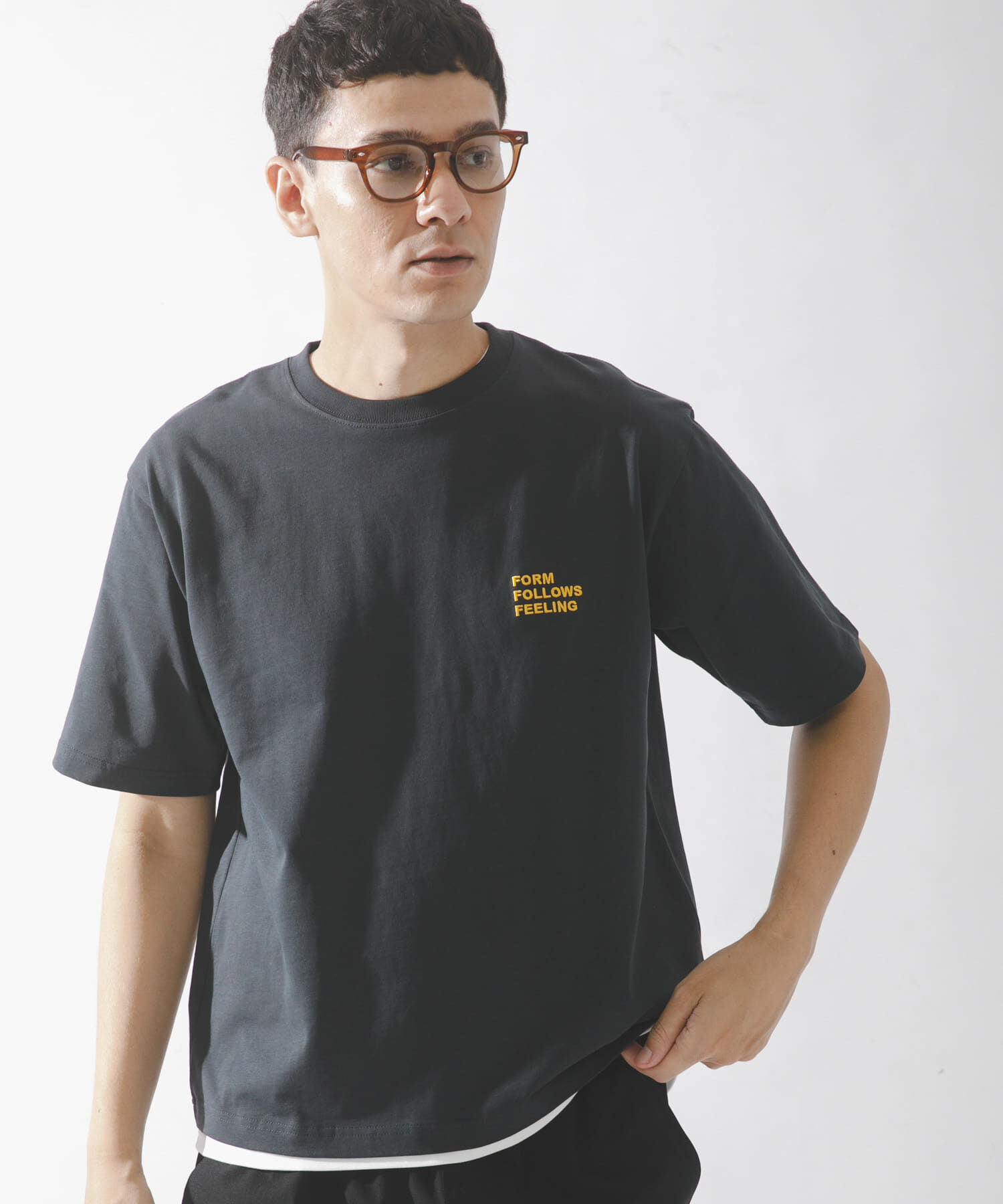 Sonny Label 「ワンポイント刺繍ショートスリーブTシャツ」|Tシャツ・カットソー|