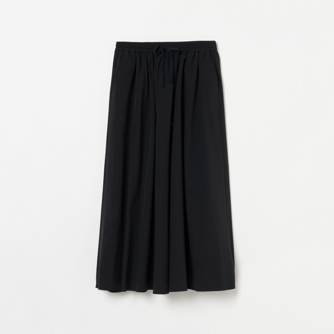 HELIOPOLE「HELIOPOLE DRAWSTRING GATHERED SKIRT」|スカート|ブラック
