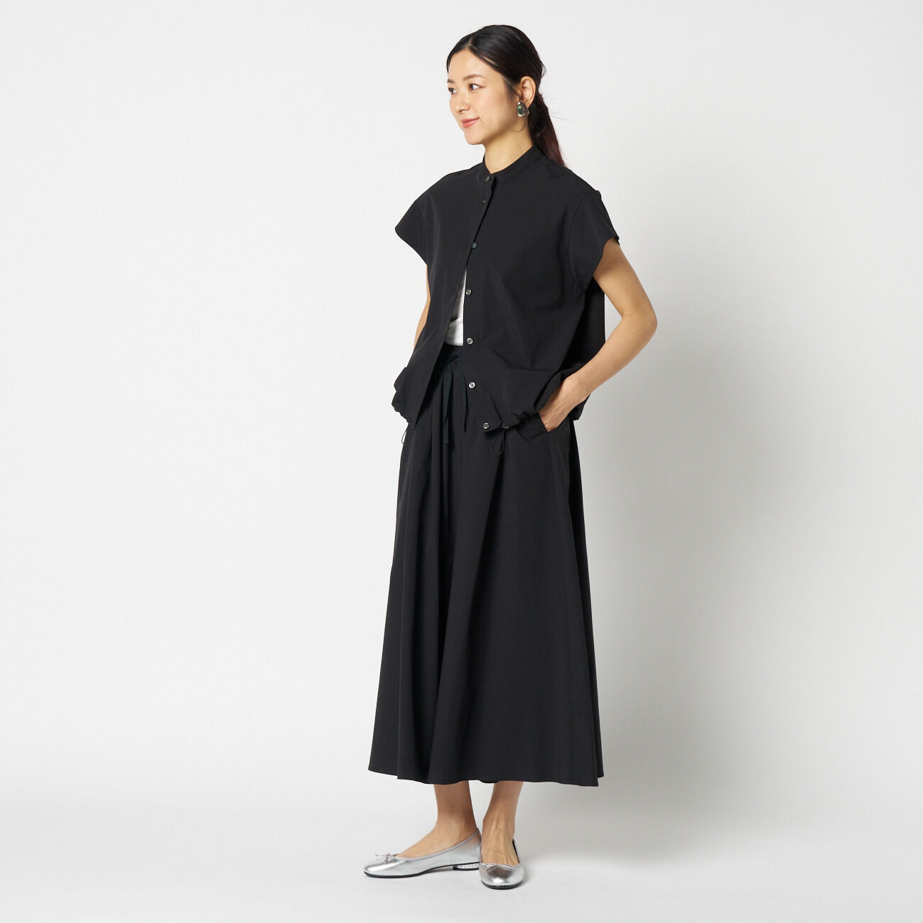 HELIOPOLE「HELIOPOLE DRAWSTRING GATHERED SKIRT」|スカート|