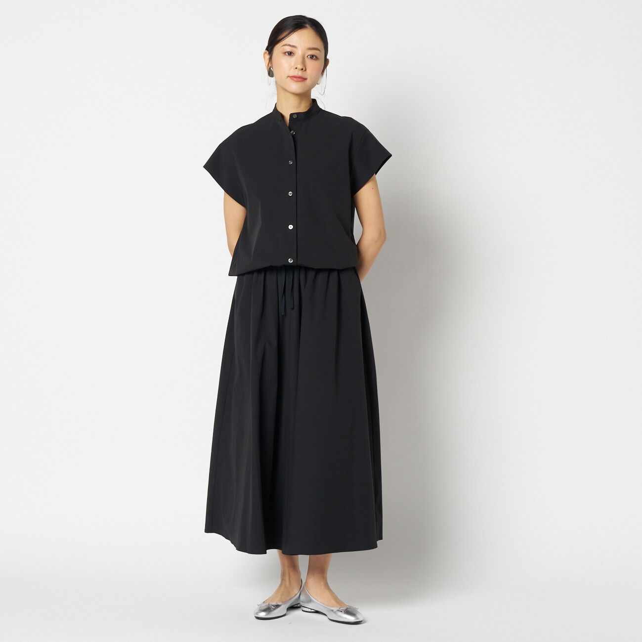HELIOPOLE「HELIOPOLE DRAWSTRING GATHERED SKIRT」|スカート|