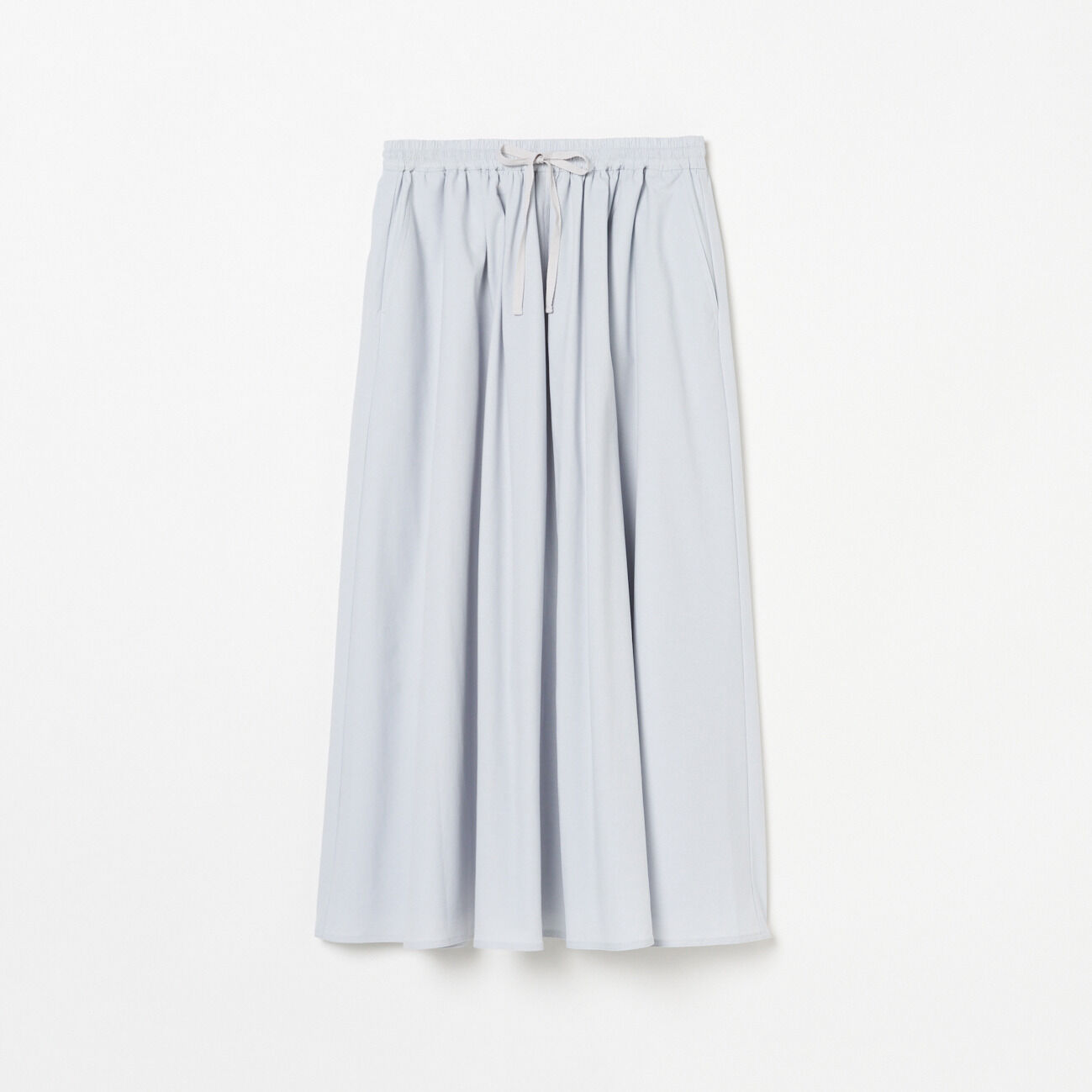HELIOPOLE「HELIOPOLE DRAWSTRING GATHERED SKIRT」|スカート|スカイブルー