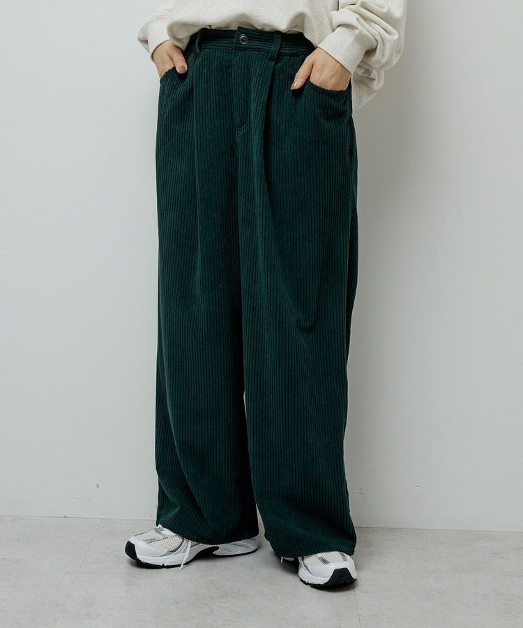 Green Parks「太畝コーデュロイカラーパンツ」|その他|Dark Green