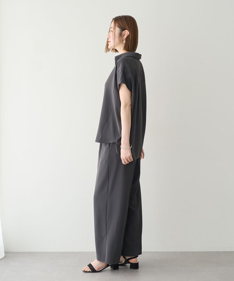 YECCA VECCA「【接触冷感】COOLスキッパーブラウス」|シャツ・ブラウス|