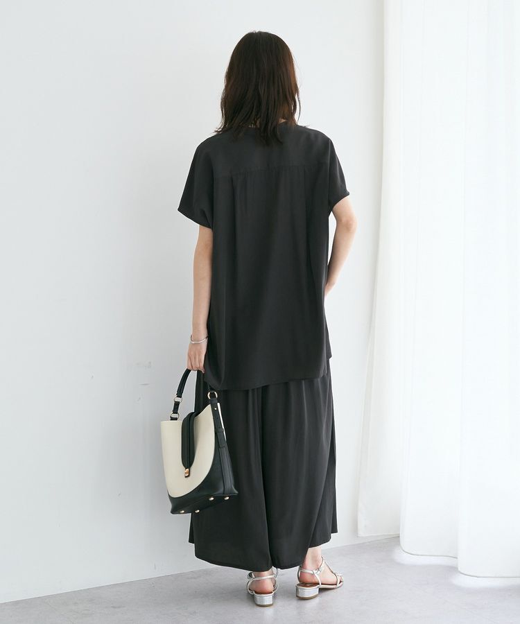 YECCA VECCA「【接触冷感/セットアップ可能】シルキータックワイドパンツ」|その他|