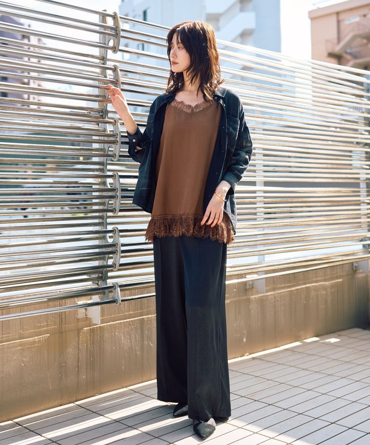YECCA VECCA「シアーデニムシャツ」|シャツ・ブラウス|