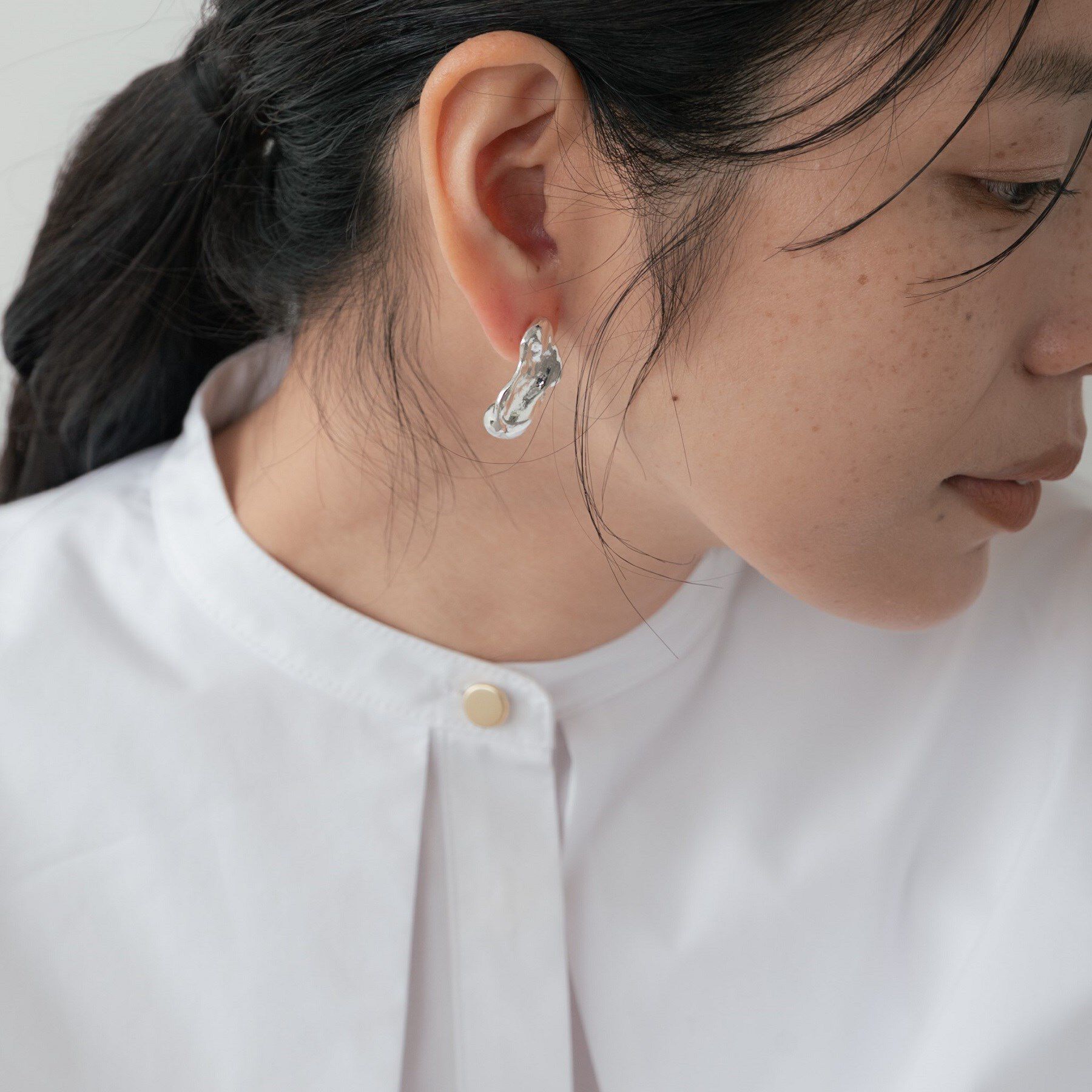 GALLEST「【LAPUIS】Oyster pierced earrings」|ピアス|シルバー(006)