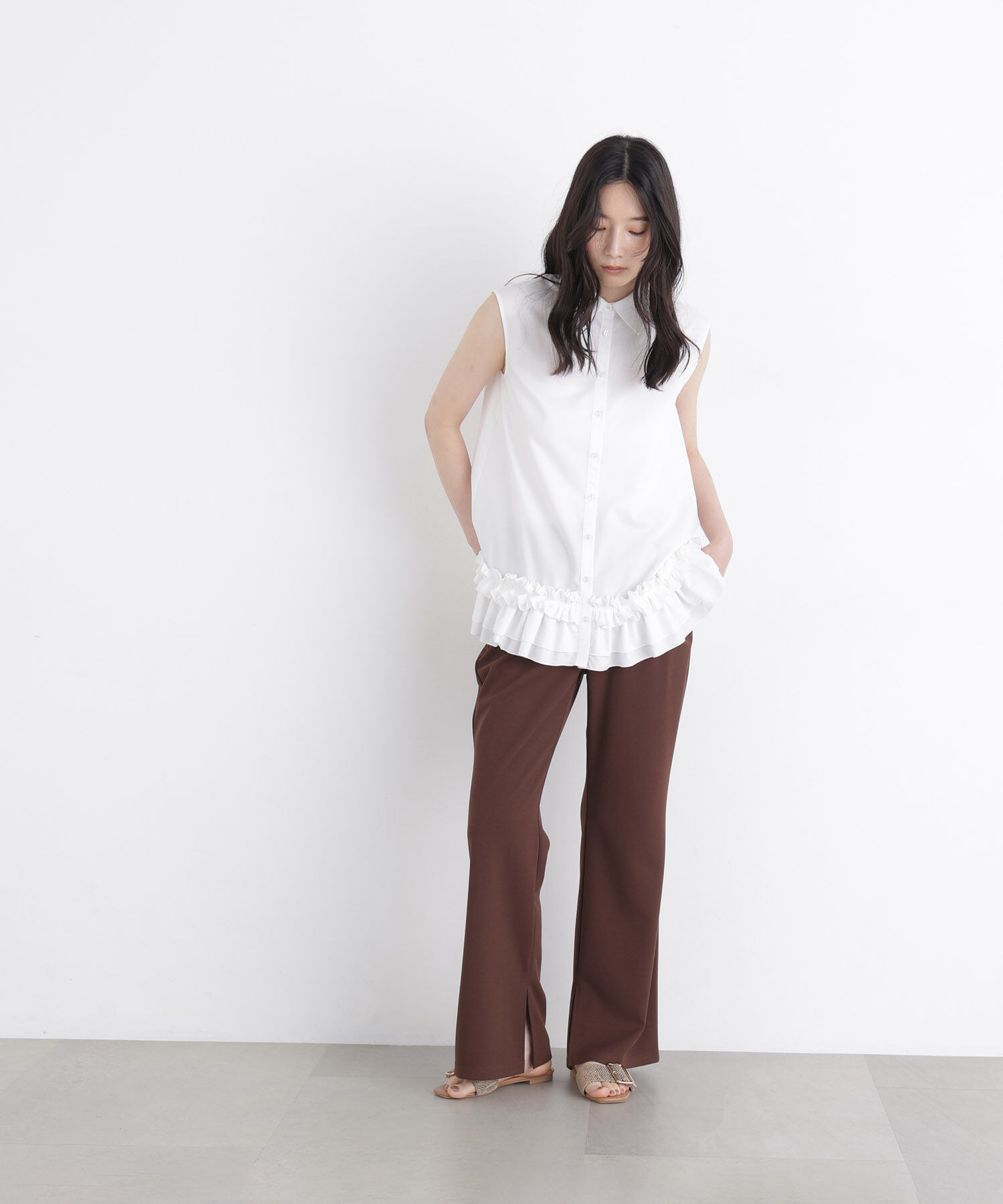 「〈N.〉ドライタッチフレアカットパンツ」|その他|