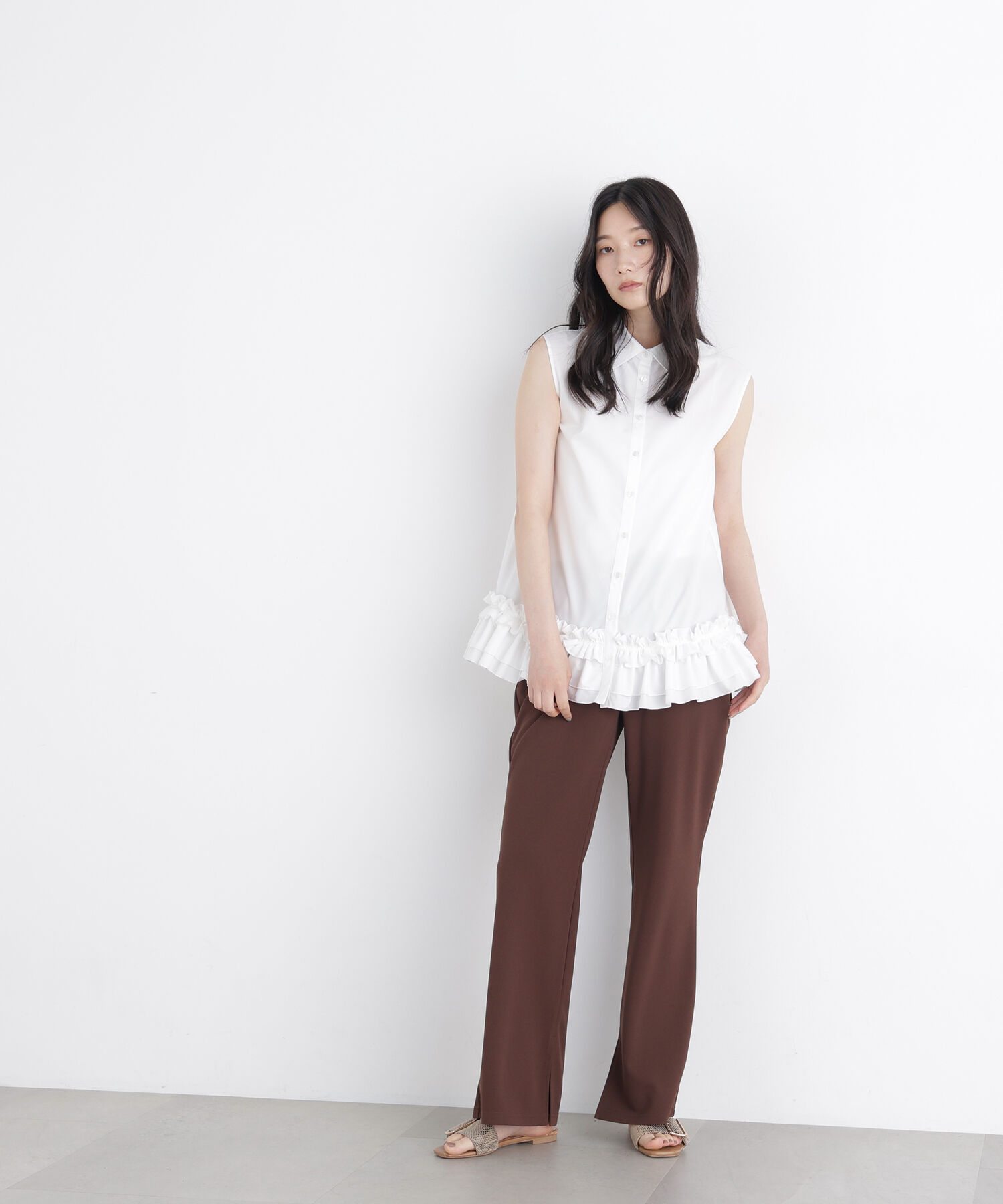  「〈N.〉ドライタッチフレアカットパンツ」|その他|