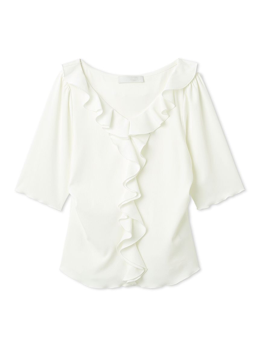 CELFORD「【洗える】ラッフルカットトップス」|Tシャツ・カットソー|OWHT