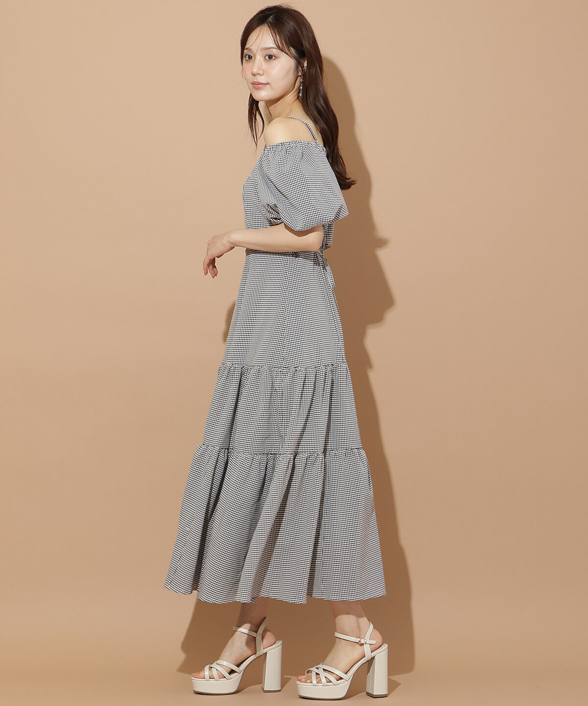 WILLSELECTION「バルーンスリーブティアードワンピース」|ワンピース|