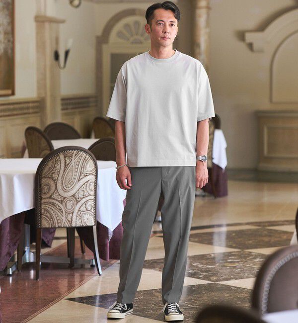 UNITED ARROWS green label relaxing「ドルマンスリーブ クルーネック 半袖Tシャツ -UVカット・接触冷感・遮熱-」|Tシャツ・カットソー|