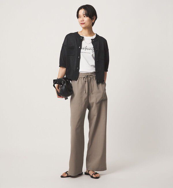 UNITED ARROWS green label relaxing「ハーフスリーブ ニット カーディガン」|カーディガン|