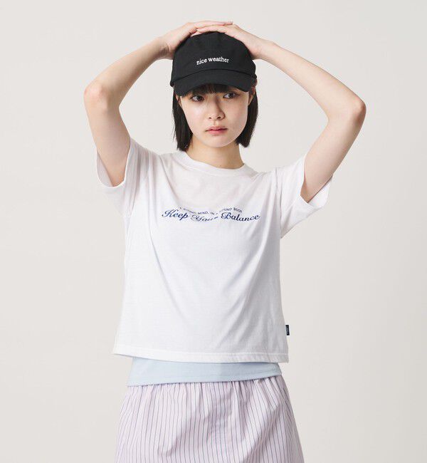 NICE WEATHER「＜NICE WEATHER＞Keep Your Balance Tシャツ」|Tシャツ・カットソー|WHITE