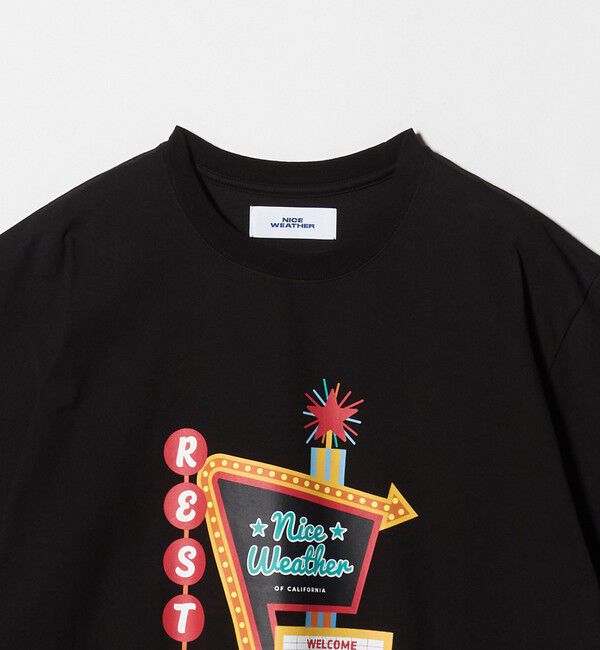 NICE WEATHER「＜NICE WEATHER＞FRESNOプリント Tシャツ」|Tシャツ・カットソー|