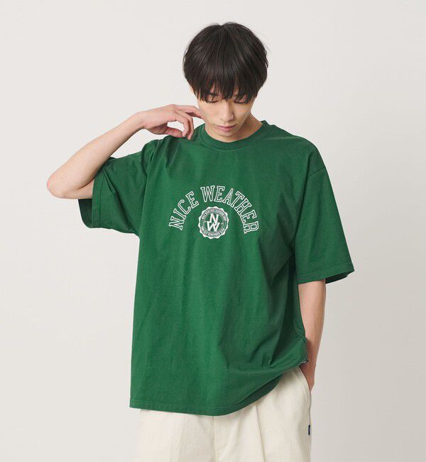 NICE WEATHER「＜NICE WEATHER＞ロゴプリント Tシャツ」|Tシャツ・カットソー|KELLY