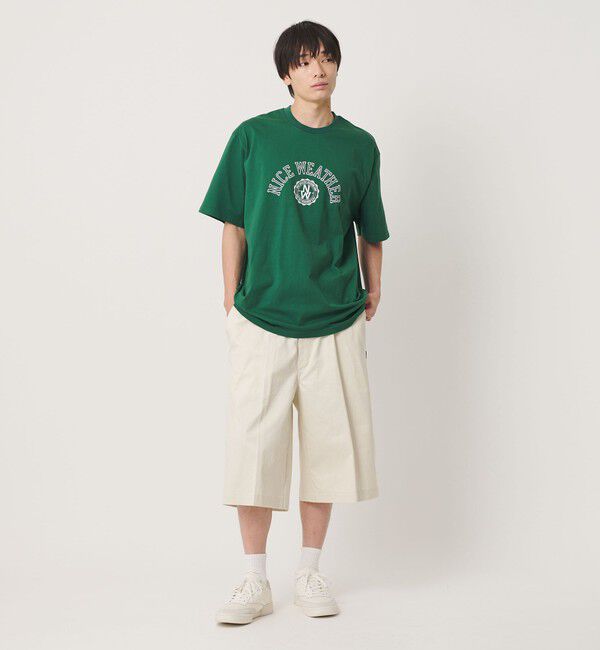 NICE WEATHER「＜NICE WEATHER＞ロゴプリント Tシャツ」|Tシャツ・カットソー|