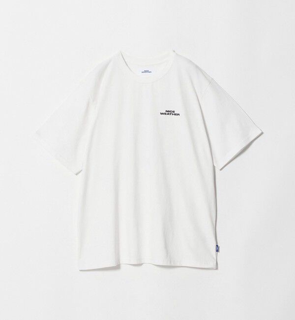 NICE WEATHER「＜NICE WEATHER＞ロゴ Tシャツ」|Tシャツ・カットソー|WHITE