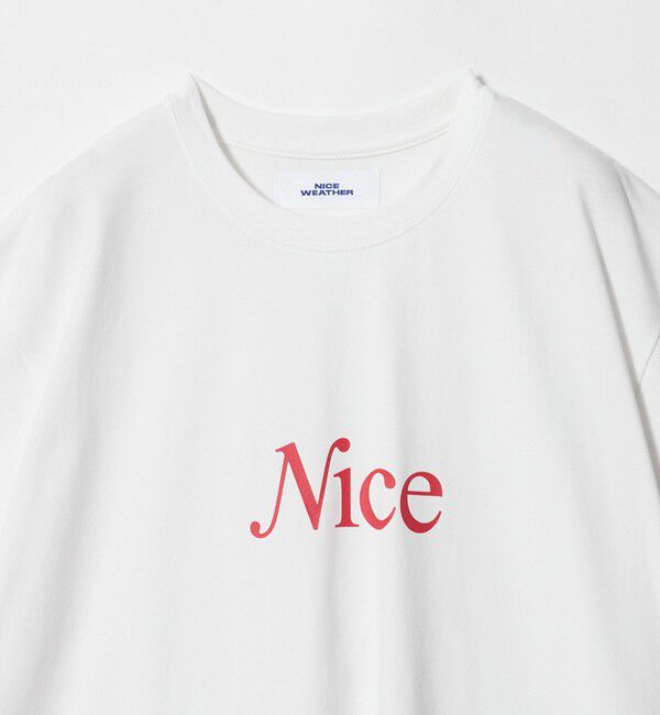 NICE WEATHER「＜NICE WEATHER＞NICE ロゴ Tシャツ」|Tシャツ・カットソー|