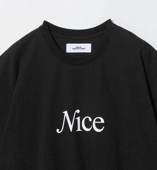 NICE WEATHER「＜NICE WEATHER＞NICE ロゴ Tシャツ」|Tシャツ・カットソー|