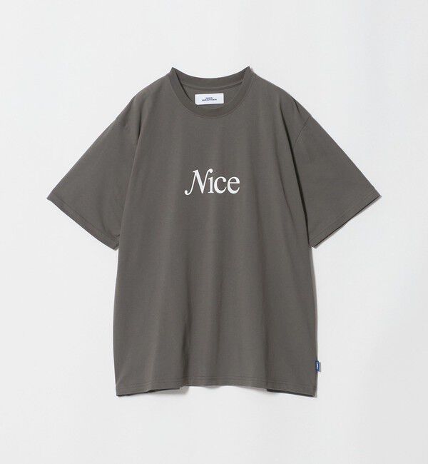 NICE WEATHER「＜NICE WEATHER＞NICE ロゴ Tシャツ」|Tシャツ・カットソー|DK.GRAY