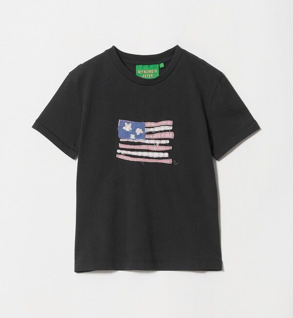 NICE WEATHER「＜PETER＞USA FLAG Tシャツ」|Tシャツ・カットソー|BLACK