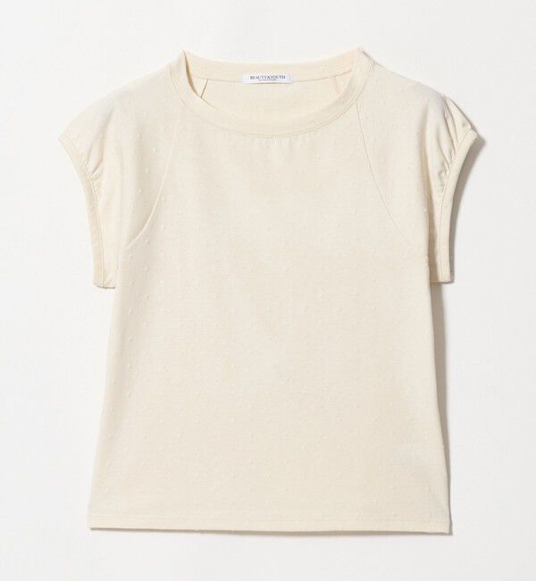 BEAUTY&YOUTH UNITED ARROWS「コットン ドットプリント  Tシャツ」|Tシャツ・カットソー|OFF WHITE