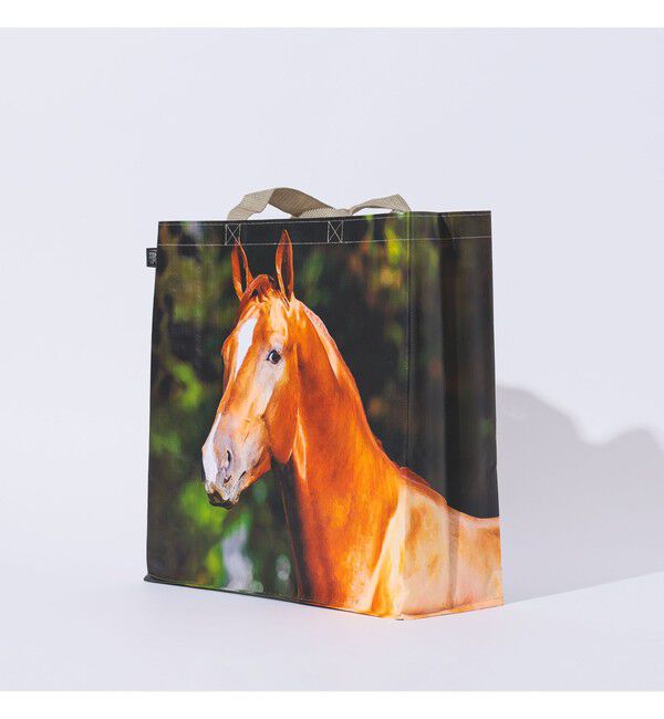 bPr BEAMS「Esschert Design / Shopping bag farm animals アニマル バッグ」|ポーチ|HORSE