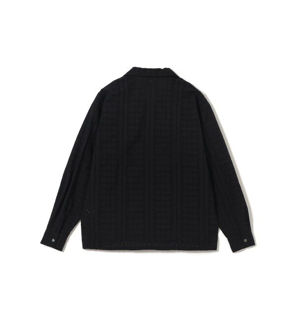 BEAMS「レース オープンカラーシャツ【リラックスフィット】」|シャツ・ブラウス|