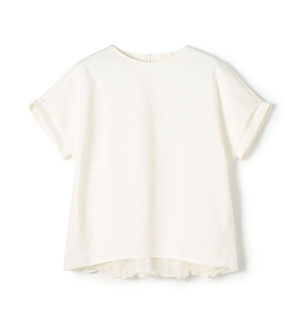 Ballsey「スムースポンチ コンビプルオーバー」|Tシャツ・カットソー|11 ホワイト
