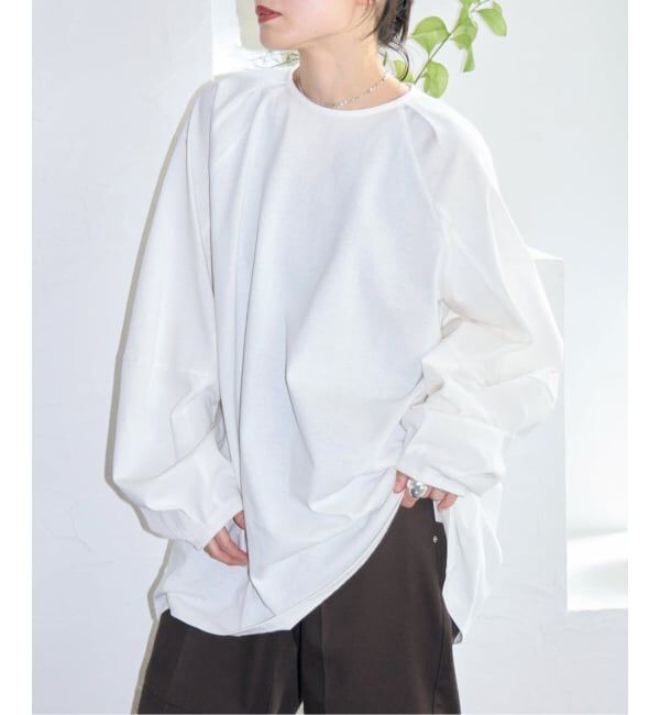  「《予約》[THE MOOD] パフスリーブ ロンTEE：カットソー」|Tシャツ・カットソー|