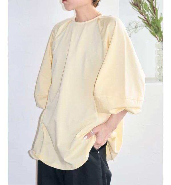  「《予約》[THE MOOD] パフスリーブ ロンTEE：カットソー」|Tシャツ・カットソー|イエロー