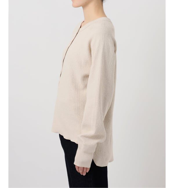SLOBE IENA「《WEB限定/追加2》Wフェイスジャージヘンリープルオーバー」|Tシャツ・カットソー|