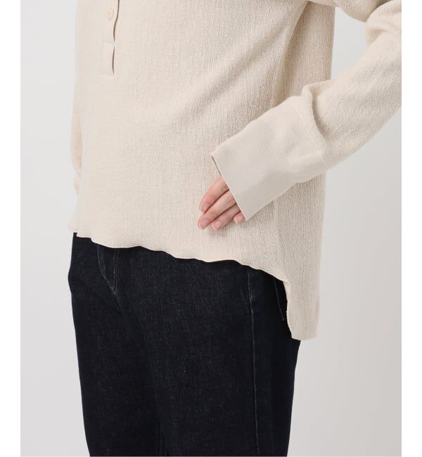 SLOBE IENA「《WEB限定/追加2》Wフェイスジャージヘンリープルオーバー」|Tシャツ・カットソー|
