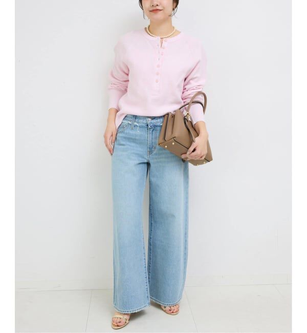 SLOBE IENA「《WEB限定/追加2》Wフェイスジャージヘンリープルオーバー」|Tシャツ・カットソー|