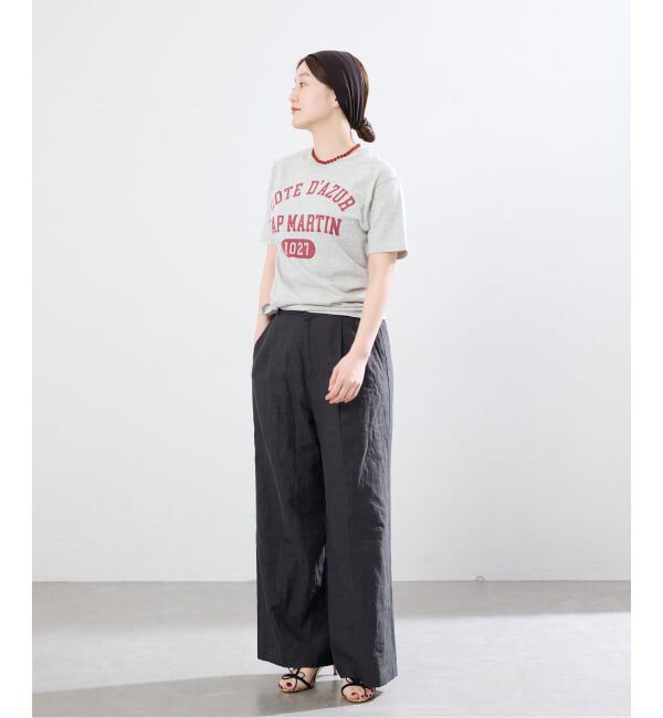 IENA「《セットアップ対応》ウォッシャブル リネン混スラックス」|スラックス|