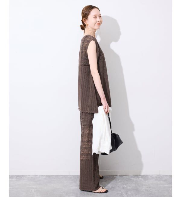 SLOBE IENA「《シリーズあり》レース編みニットパンツ」|その他|