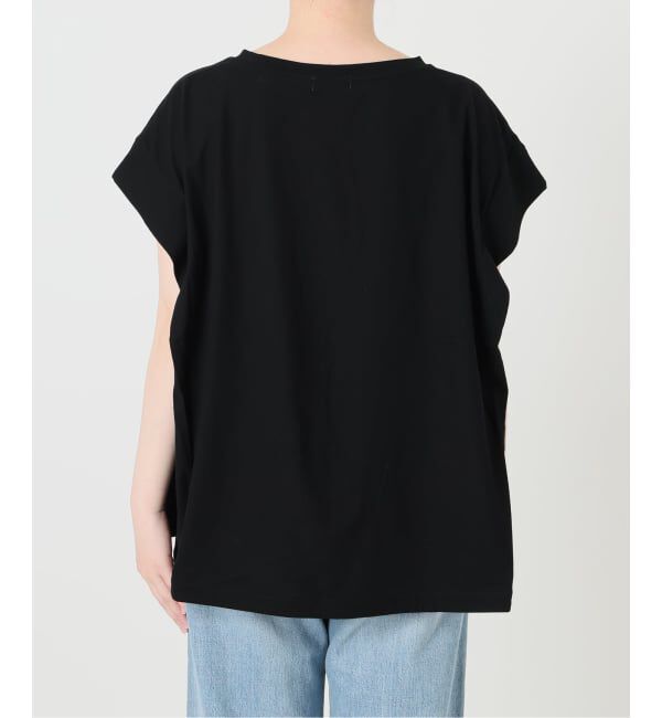 IENA「《接触冷感》フレンチタックスリーブ ドロストTシャツ」|Tシャツ・カットソー|