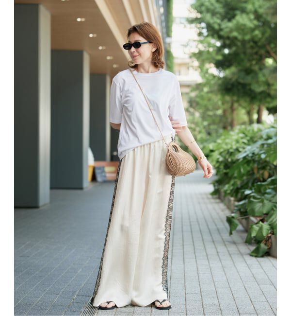 VERMEIL par iena「Side Lace リラックスパンツ」|その他|