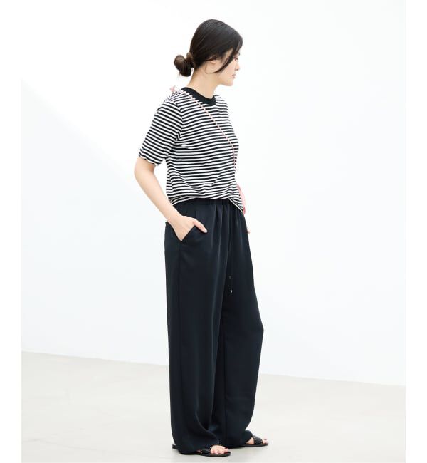 IENA「《WEB限定追加予約》ATON/エイトン FRESCA SINGLE JERSEY Tシャツ」|Tシャツ・カットソー|